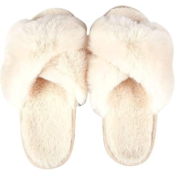 Womens Soft Plush Lightweight House Slippers Image 9