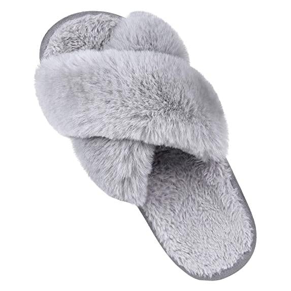 Womens Soft Plush Lightweight House Slippers Image 11