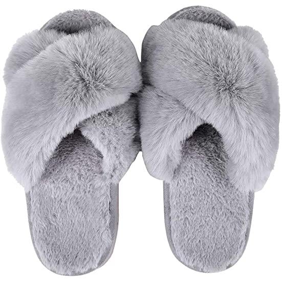 Womens Soft Plush Lightweight House Slippers Image 12