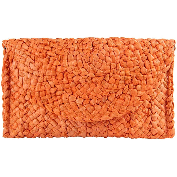 Womens Straw Clutch Purse Image 3