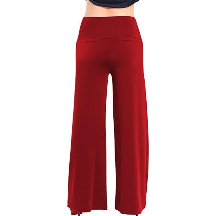 Womens Stretchy Wide Leg Lounge Pants Image 4