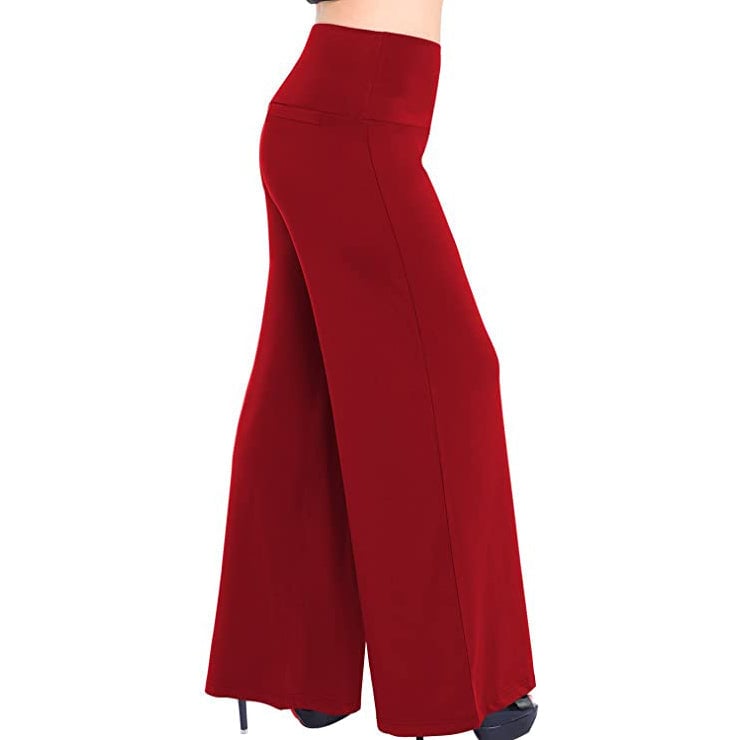 Womens Stretchy Wide Leg Lounge Pants Image 4