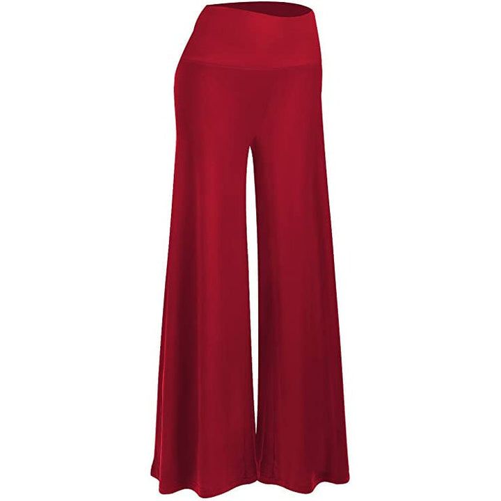 Womens Stretchy Wide Leg Lounge Pants Image 1