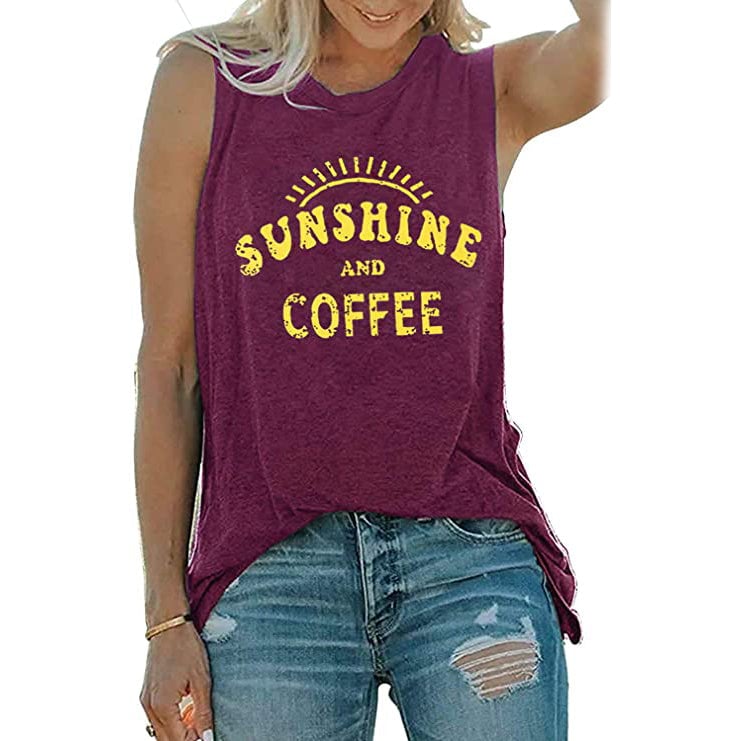 Womens Summer Graphic Tank Top Image 1