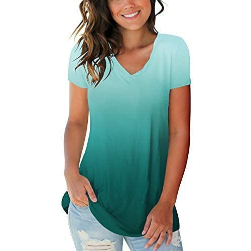 Womens Summer Tie Dye Short Sleeve T-Shirt Image 1