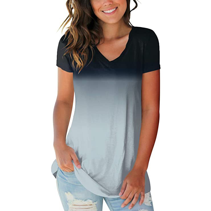 Womens Summer Tie Dye Short Sleeve T-Shirt Image 2