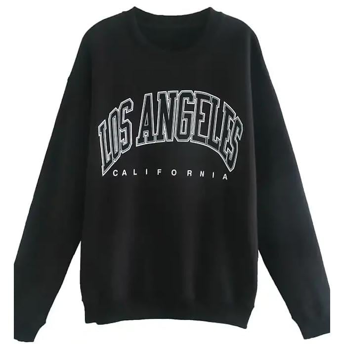 Womens Sweatshirt Graphic Text Los Angeles Image 2