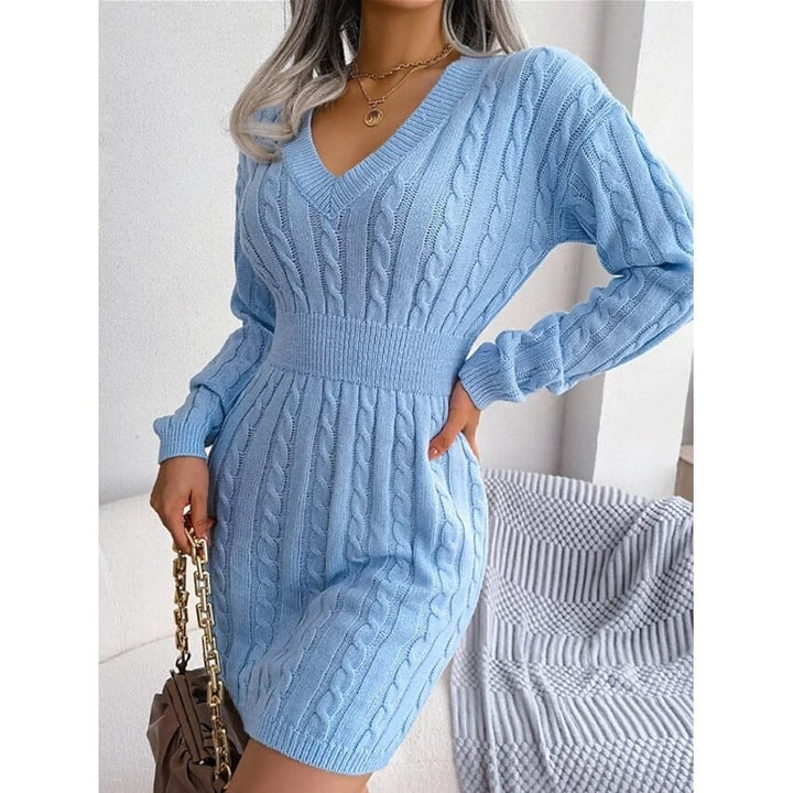 Womens Sweater Sheath Dress Image 1