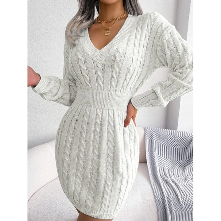 Womens Sweater Sheath Dress Image 4