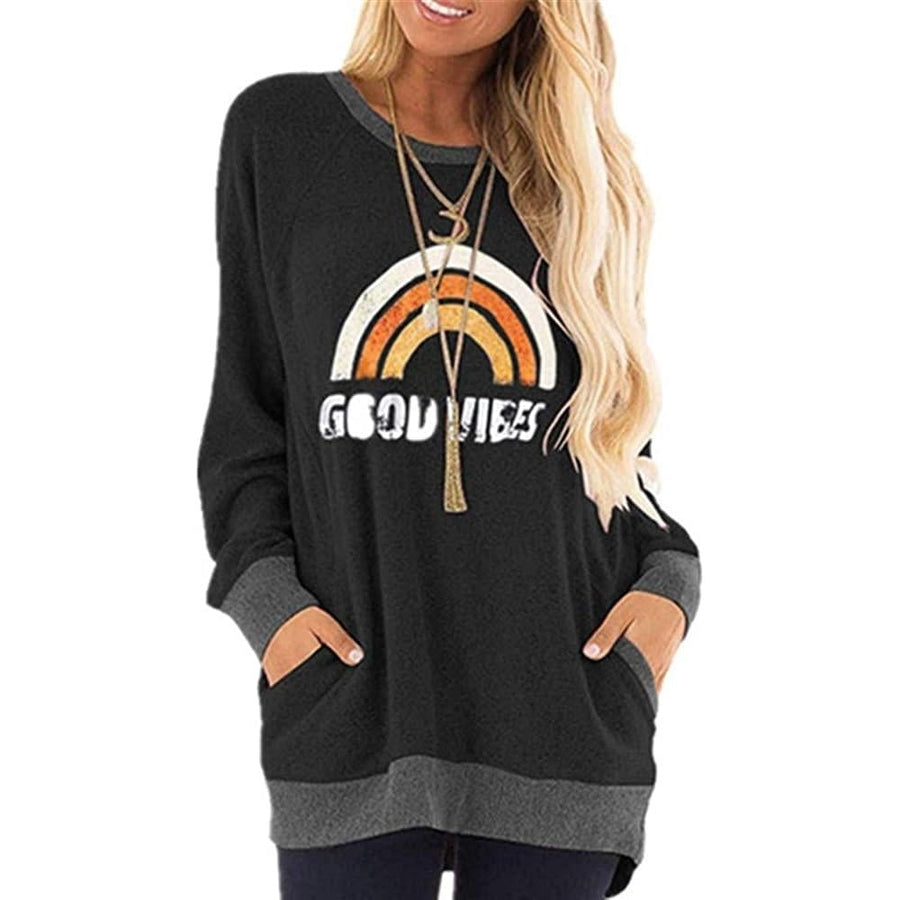 Womens Sweatshirt Plus Size Tunic Top Image 1