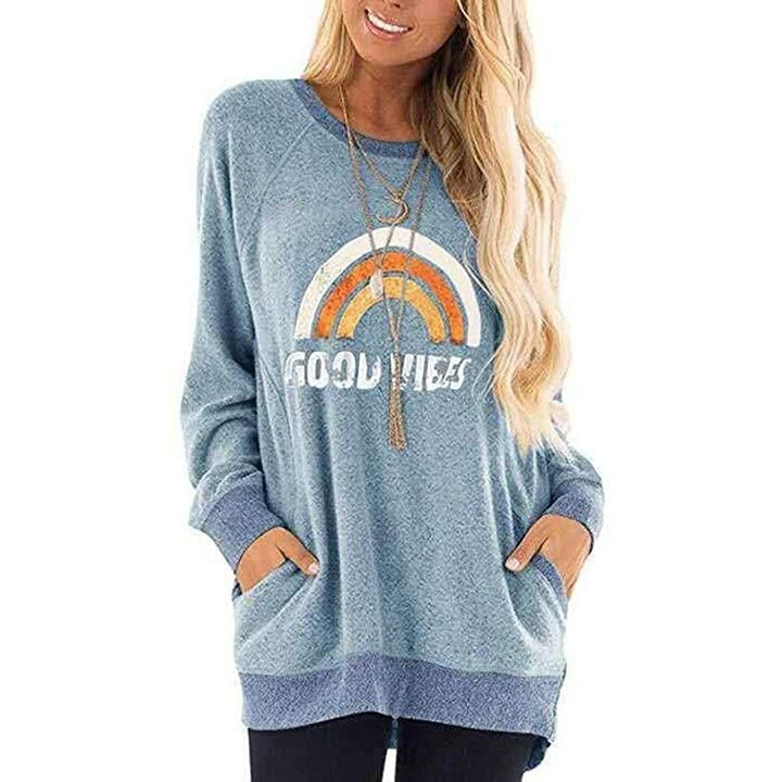 Womens Sweatshirt Plus Size Tunic Top Image 1