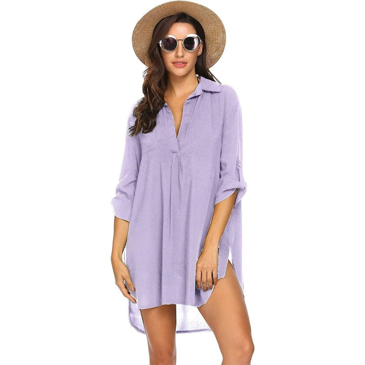 Womens Swimsuit Beach Cover Up Dress Image 3