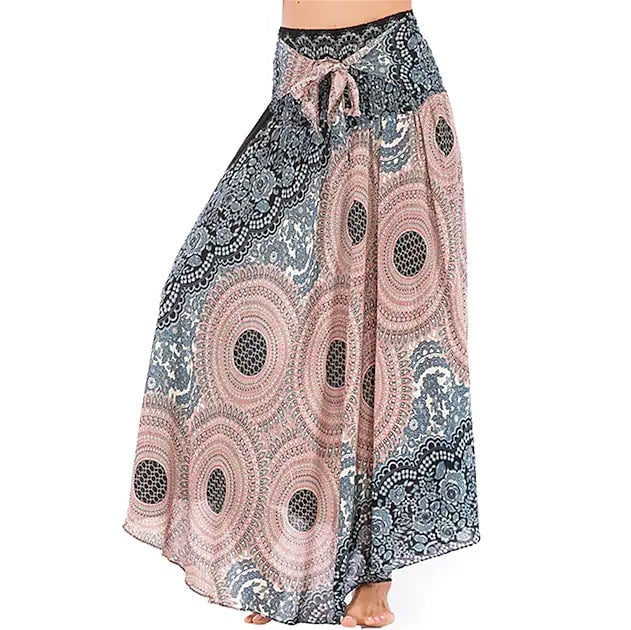 Womens High Waist Yoga Skirt Gypsy Dress Image 3