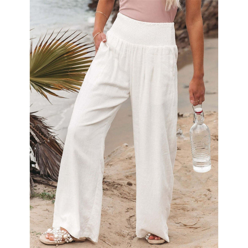 Womens High Waist Loose Wide Leg Pants Image 2