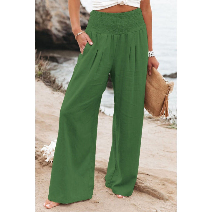 Womens High Waist Loose Wide Leg Pants Image 1