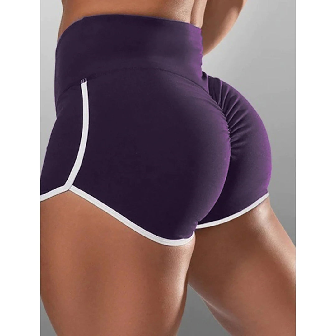 Womens High Waist Running Shorts Image 4