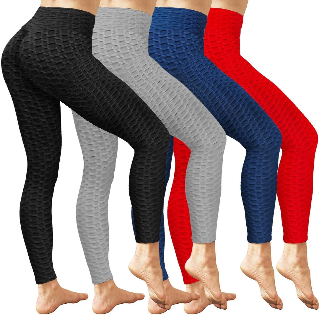 Womens High-Waist Tik-tok Booty Leggings Image 1