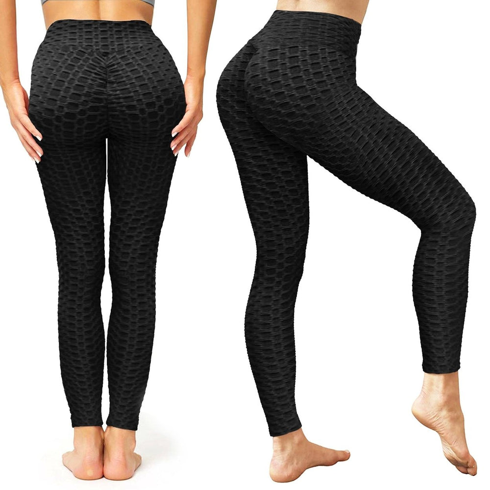 Womens High-Waist Tik-tok Booty Leggings Image 2