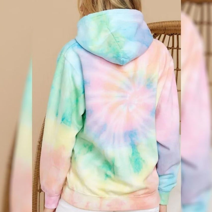 Womens Hoodie Pullover Tie Dye Hoodies Image 4