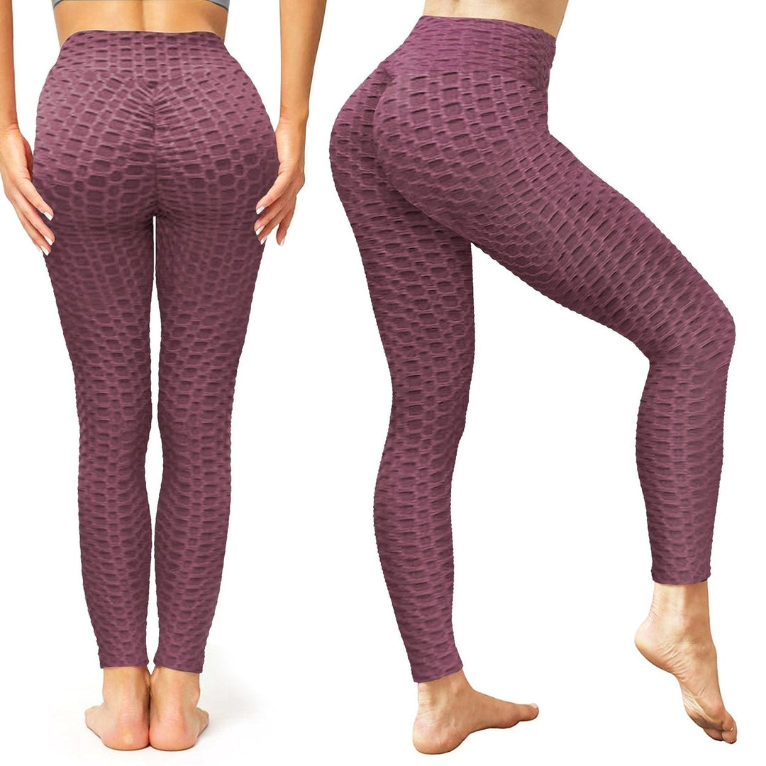 Womens High-Waist Tik-tok Booty Leggings Image 4