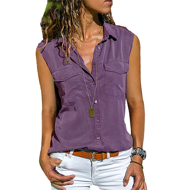 Womens Hiking Vest Sleeveless Top Image 4