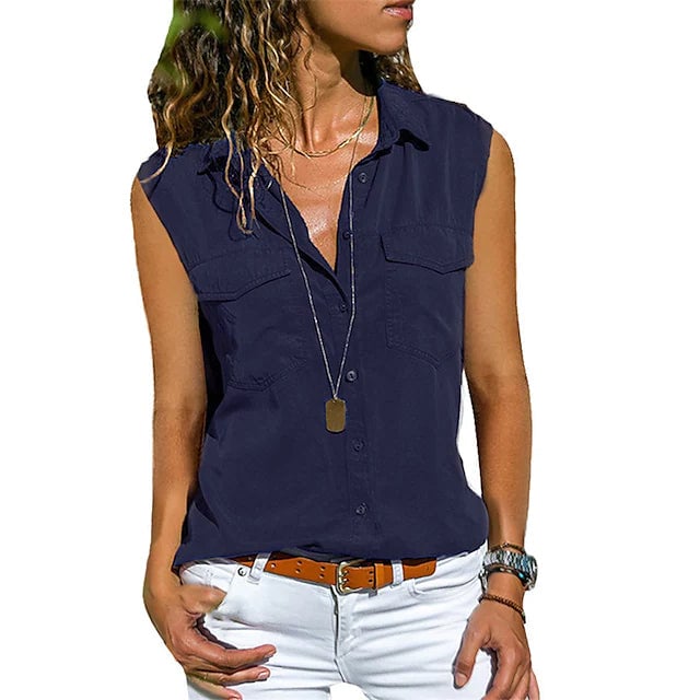 Womens Hiking Vest Sleeveless Top Image 1