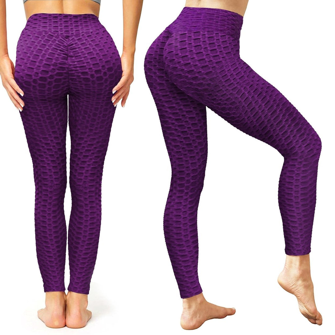 Womens High-Waist Tik-tok Booty Leggings Image 6