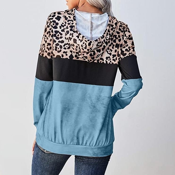 Womens Hoodie Sweatshirts Casual Animal Print Image 2