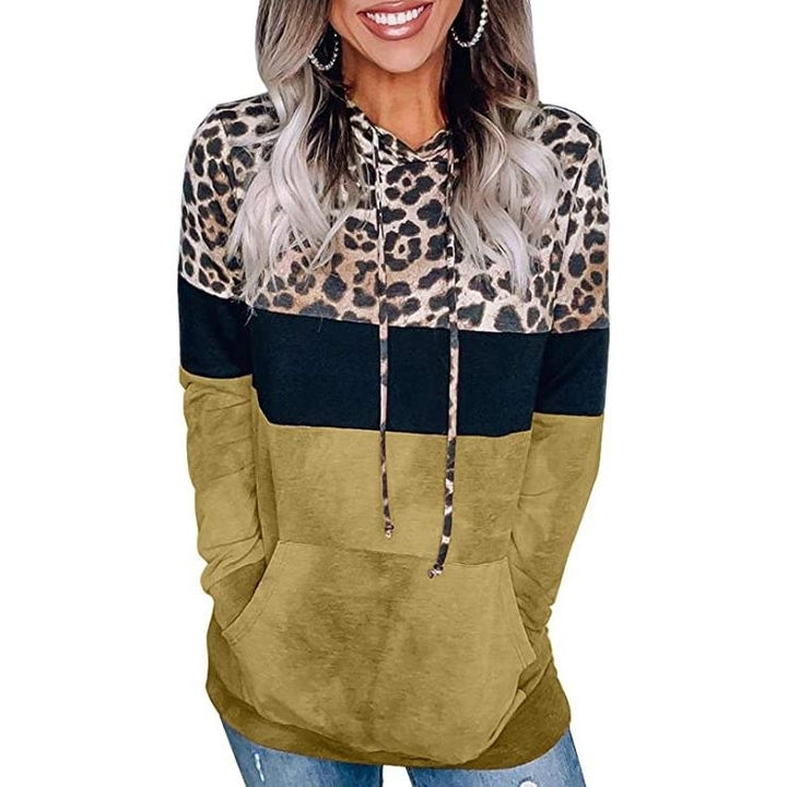 Womens Hoodie Sweatshirts Casual Animal Print Image 3