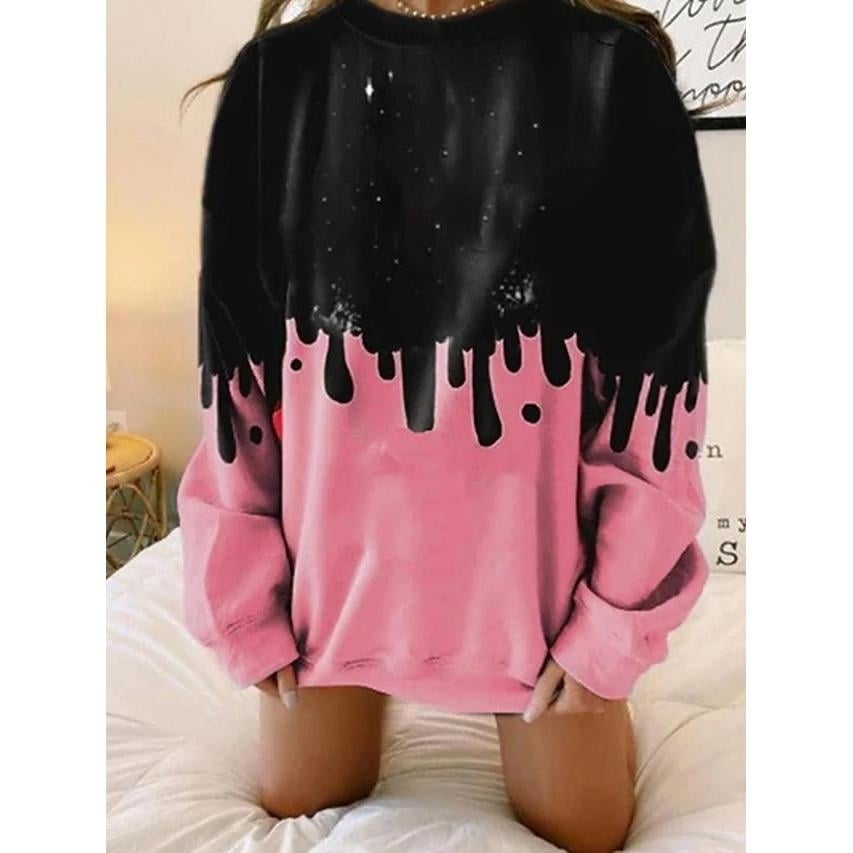 Womens Hoodie Sweatshirt Tie Dye Image 2