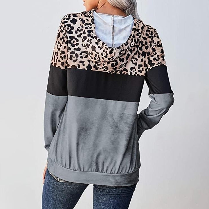 Womens Hoodie Sweatshirts Casual Animal Print Image 8