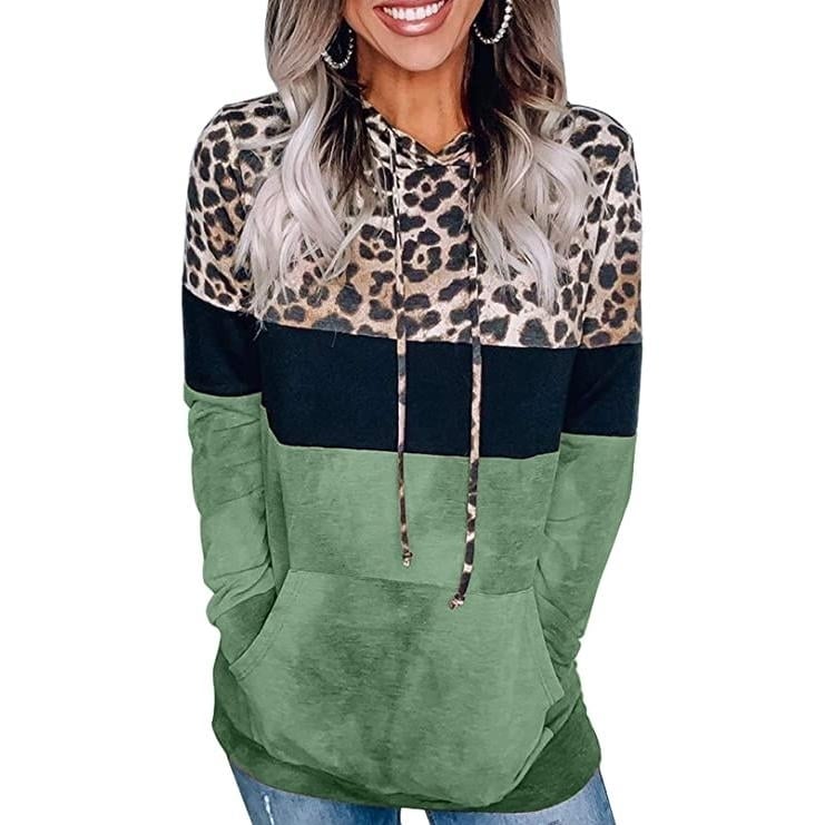 Womens Hoodie Sweatshirts Casual Animal Print Image 9