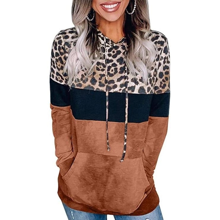 Womens Hoodie Sweatshirts Casual Animal Print Image 11