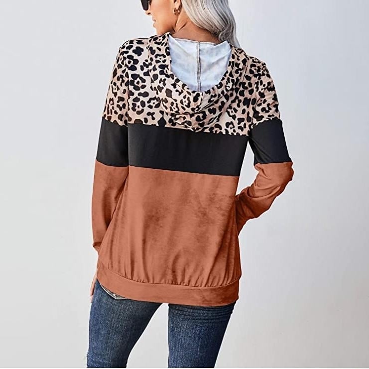 Womens Hoodie Sweatshirts Casual Animal Print Image 12