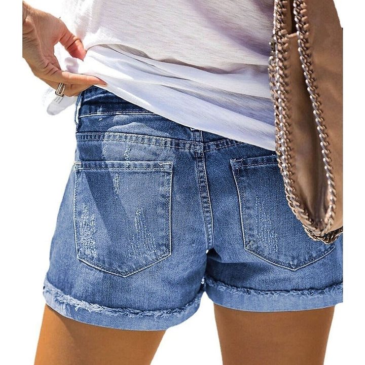 Womens Jeans Shorts Independence Day Denim Image 4