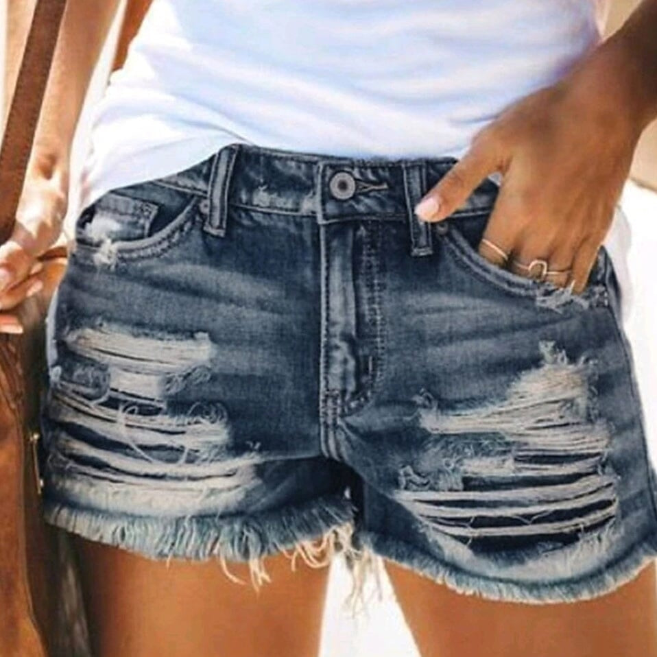 Womens Jeans Shorts Denim Image 3