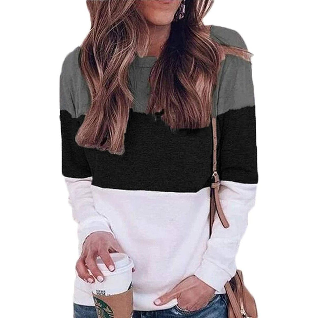 Womens Long Sleeve Pullover Tunic Image 2