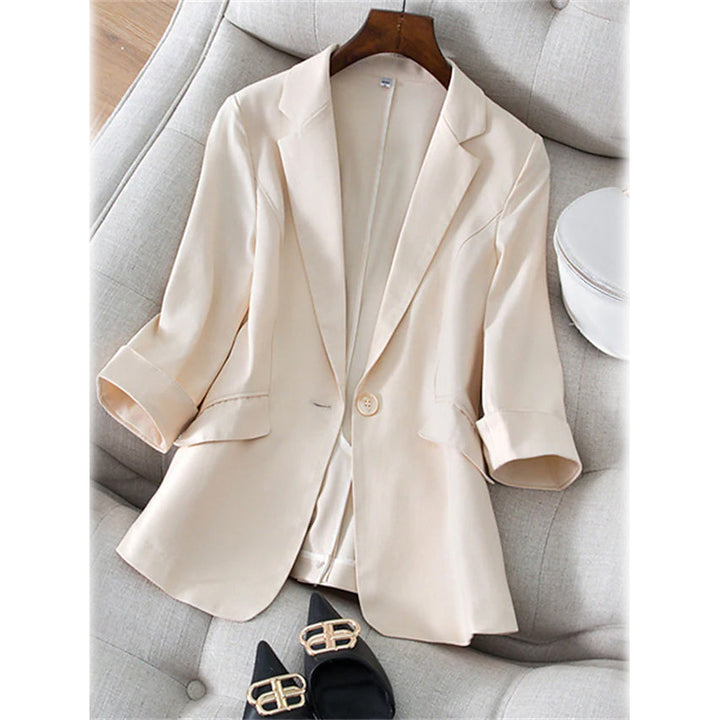 Womens Long Sleeve Pocket Casual Blazer Image 4