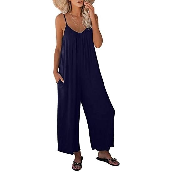 Womens Loose Sleeveless Jumpsuits Image 3