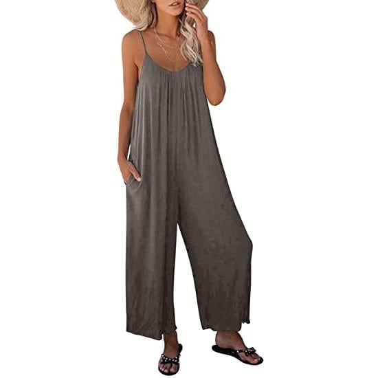 Womens Loose Sleeveless Jumpsuits Image 4