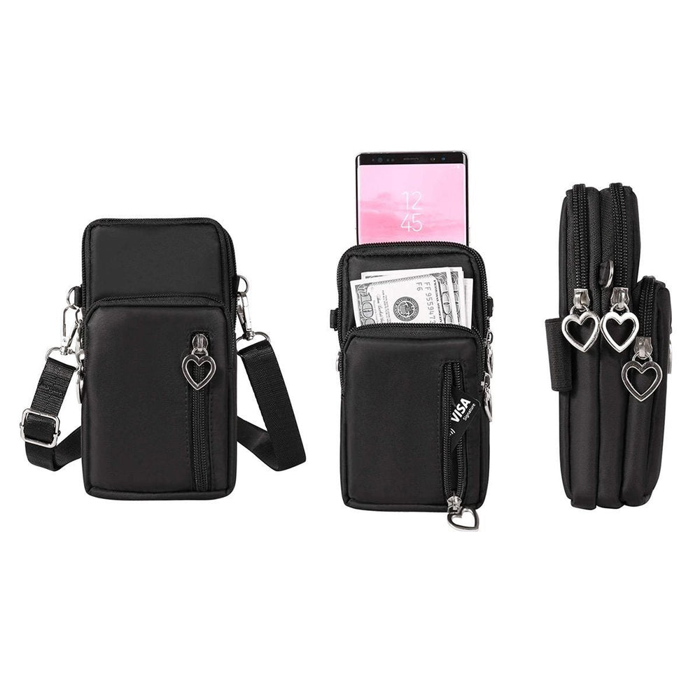 Womens Mini Cross-Body Shoulder Strap Cell Phone Wallet Pouch Bag Purse Image 2