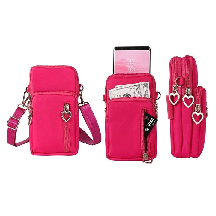 Womens Mini Cross-Body Shoulder Strap Cell Phone Wallet Pouch Bag Purse Image 4