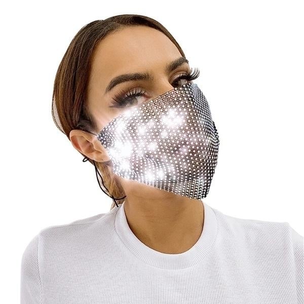 Womens Net Sun Diamond Mask Image 10