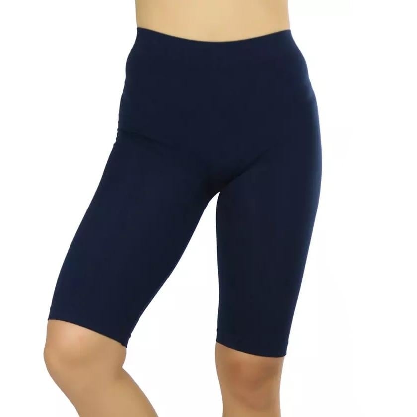 Womens Nylon Above Knee-Length Legging Shorts Image 4