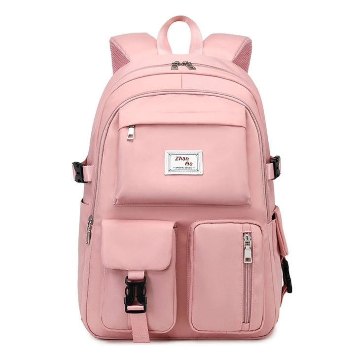 Womens Oxford Fabric Adjustable Large Capacity Backpack Image 1