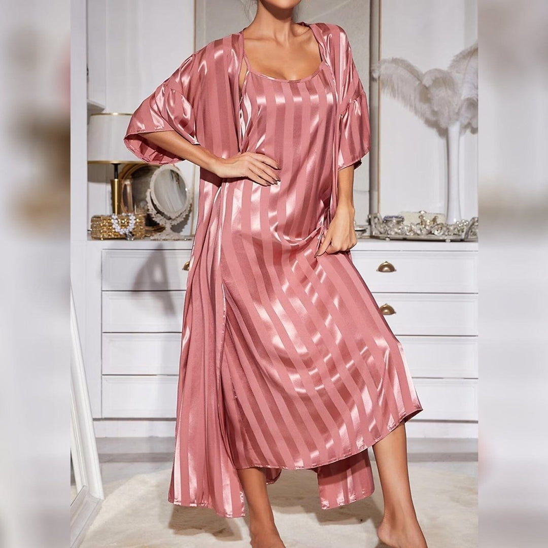 Womens Pajamas Bathrobe Robes Nightgown Image 1