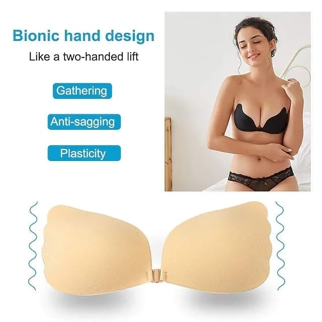 Womens Plus Size Adhesive Bra Image 10