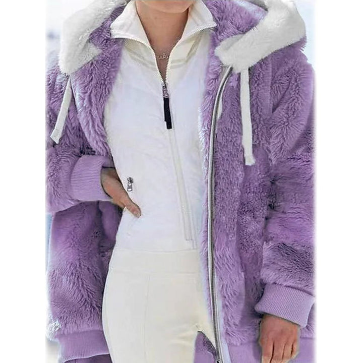 Womens Plus Size Hoodie Coat Long Sleeve Image 1