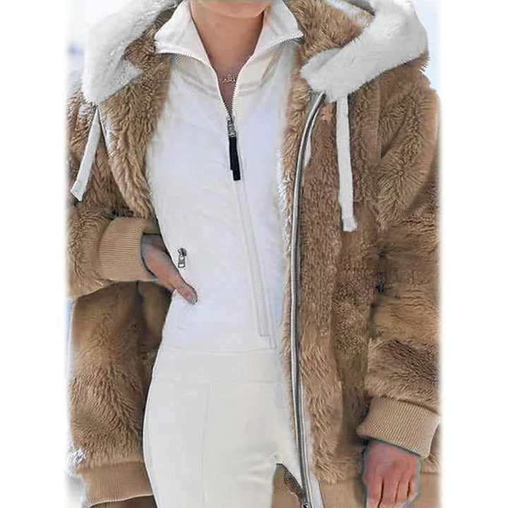 Womens Plus Size Hoodie Coat Long Sleeve Image 4