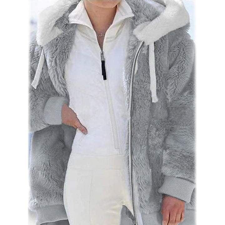 Womens Plus Size Hoodie Coat Long Sleeve Image 4